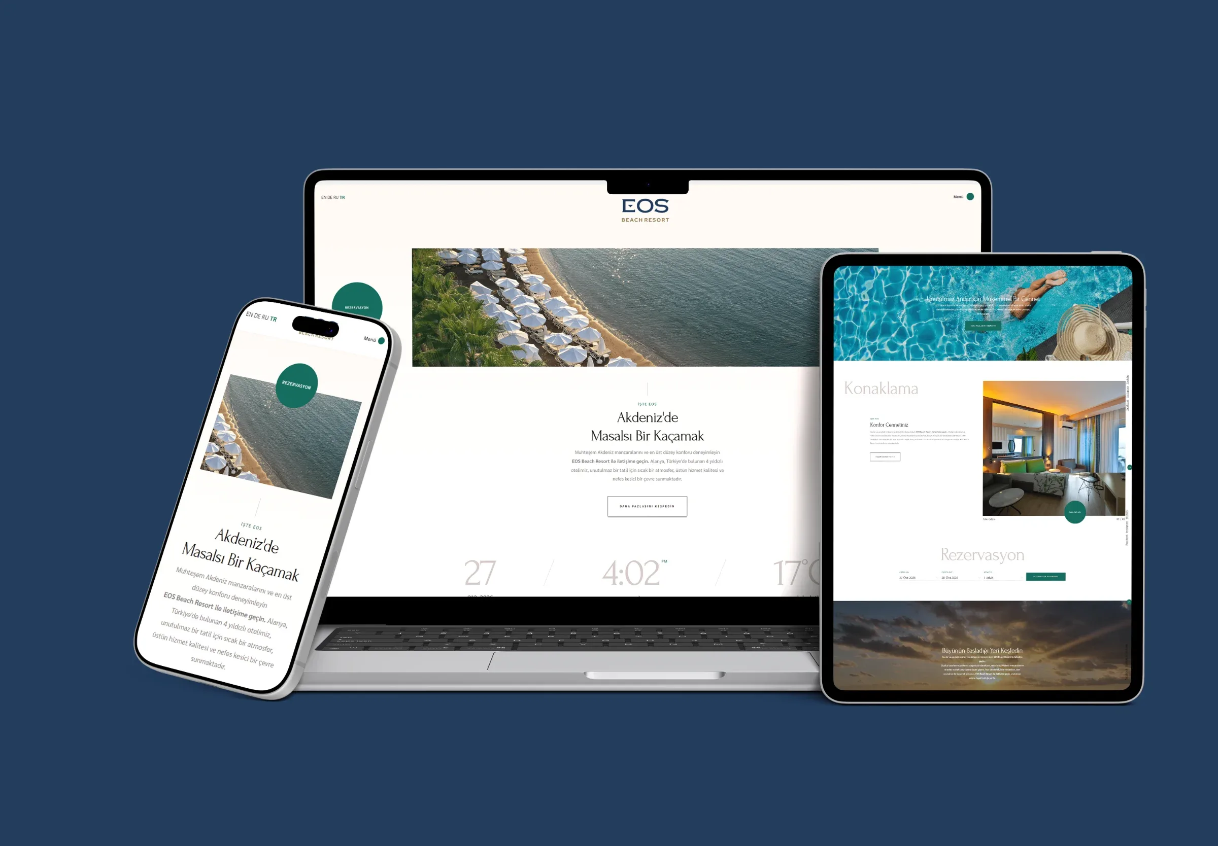 Eos Beach Resort proje kapağı